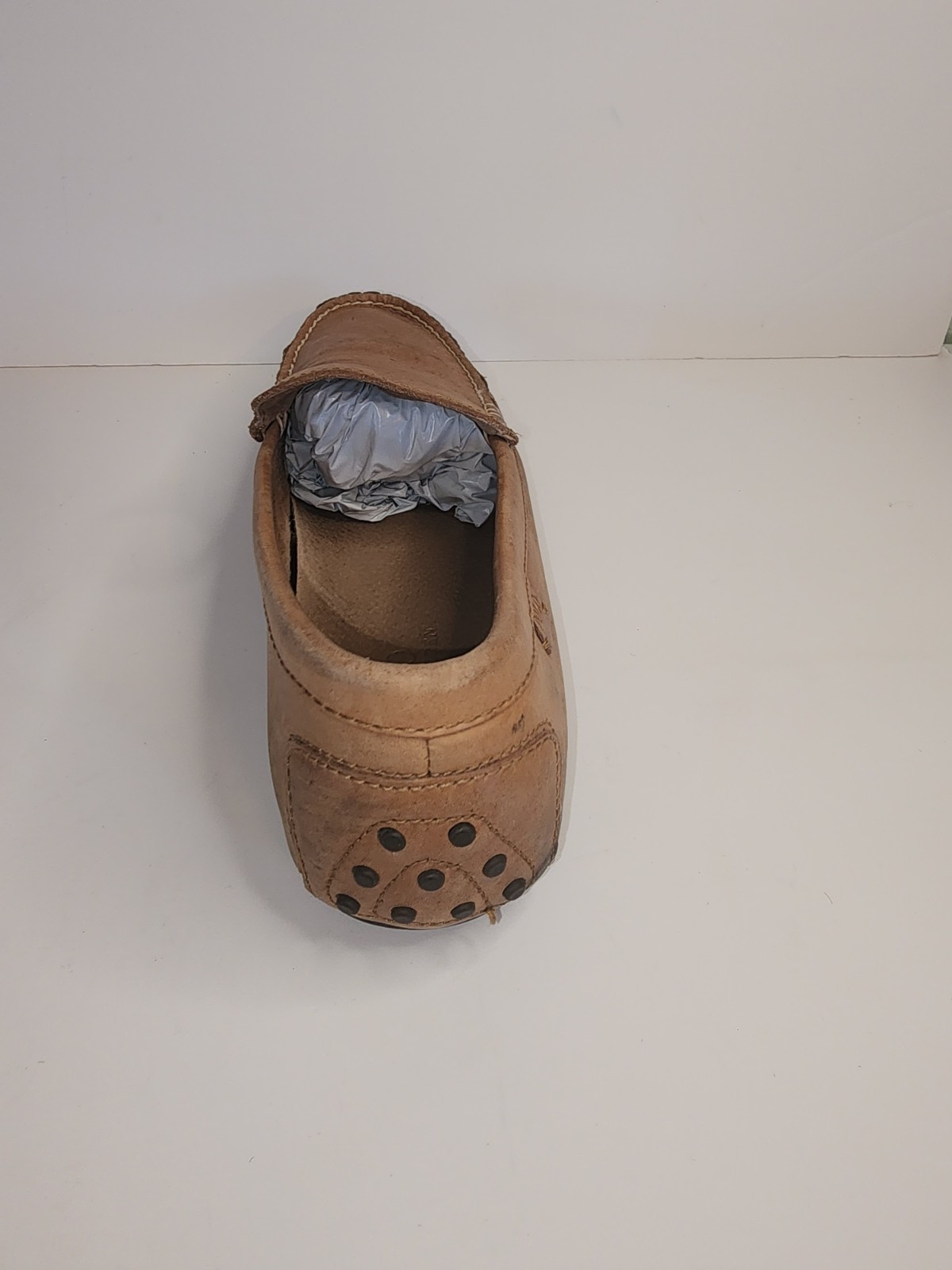 Polo by Ralph Lauren Woodley tan brown leather driving mocs mens 9.5 D thumbnail 8