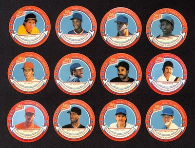 1989 King B Baseball Discs Partial Set of 12 - Nolan Ryan Gwynn Boggs Yount ++