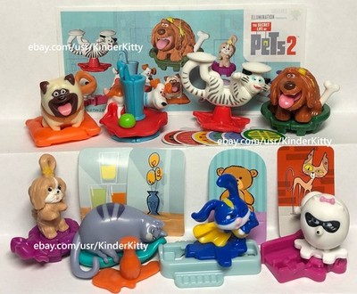 Pets 2 toys set kinder surprise