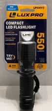 LuxPro LP600V3 550 Lumens Compact LED Flashlight 3 Settings Tackgrip IPX6 NEW