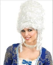 Deluxe Marie Antoinette Wig White Cosplay Halloween Queen French