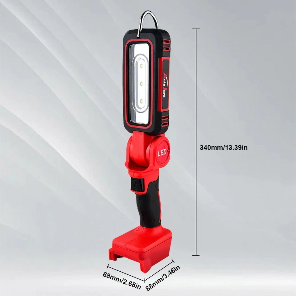 LED Work Light Powered For Milwaukee M18 Li-ion Battery 30W 3000LM Flashlight - Image 2 of 4