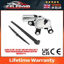 Motor y cuchilla limpiaparabrisas trasero para Audi A3/S3/RS3 8P 2003-2013 8E9955711