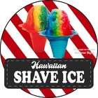 Shave Ice DECAL ( snack Concession Food Truck Sticker sc (Choose Size)