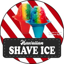 Shave Ice DECAL  snack Concession Food Truck Sticker sc Choose Size 