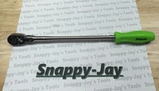 Snap-on Tools NEW GREEN 1/4" Drive Hard Grip Extra-Long Flex Ratchet THLLFD72G