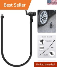 Air Pump Hose Adapter, Extension Hose for Schrader and Presta Valve  19.96''...