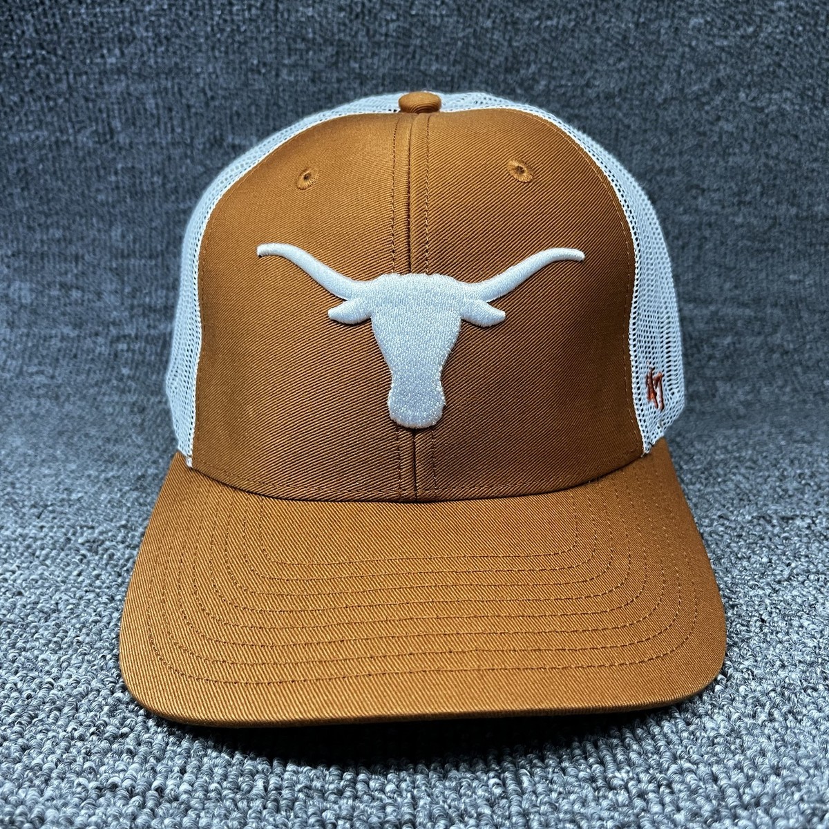 Texas Longhorns '47 Brand Trucker Hat Burnt Orange White Snapback Cap NEW