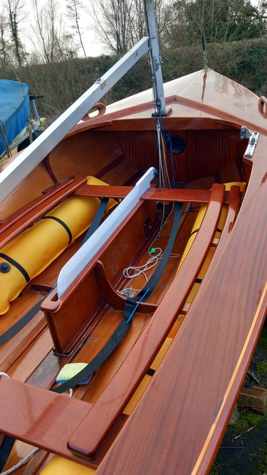 Wooden Enterprise Dinghy Sailing Boat for sale on eBay UK