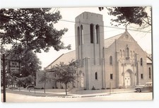 Midland Michigan MI RPPC Real Photo 1948 St Brigid Catholic Church