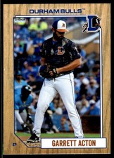 2025 Garrett Acton MiLB Minor League Rookie Card Durham Bulls