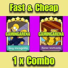1 x Combo (Ranier Wolfcastle + Guy Incognito)...