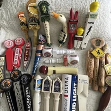 Various Beer Tap Handles Lot Of 29 Bar Brewery Pub Man Cave Local Craft Domestic