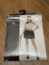 Black Pirate Skirt Adult Medium Halloween Costume 70609 KBW Polyester Brand New