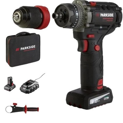 PARKSIDE PERFORMANCE 12 V / 5 Ah Akku-Bohrschrauber Starterset PPBSSA 12 A1