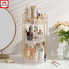 360 Rotating Makeup Organizer Cosmetic Storage Perfume Holder Dresser Display US
