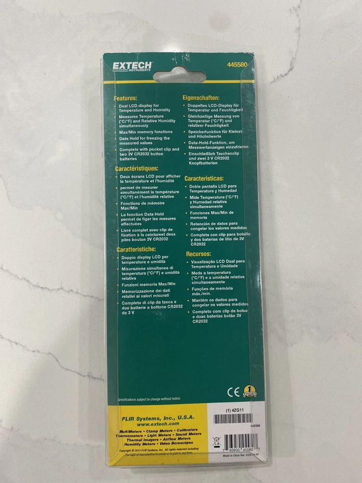 (79349-1) Extech 445580 Humidity/Temperature Pen - Image 2 of 2