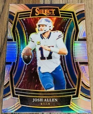 2023 Panini Select Josh Allen Phenomenon Silver Prizm #PH-JAL Buffalo Bills