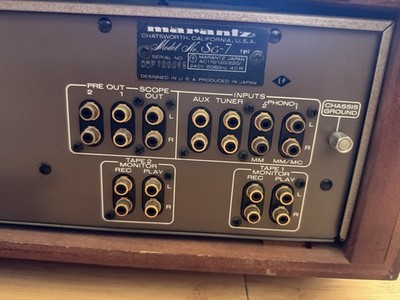 Marantz SM-7 Stereo Power Amp, SC7 Control Console, ST 5 Tuner, AT