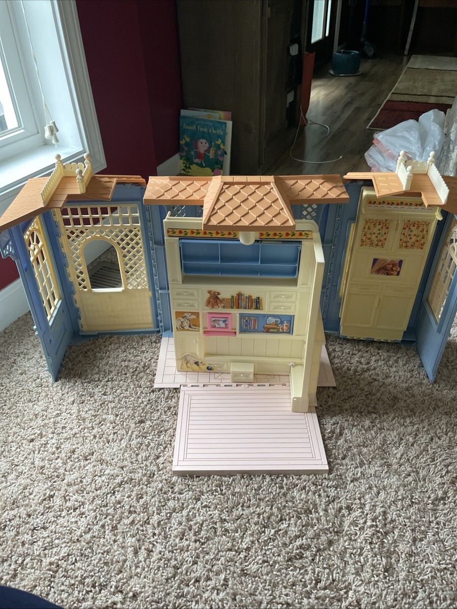 Maison De Poupée Barbie Cottage Family House Mattel 1998 – Vintage Pliante Avec Accessoires