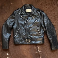 80s VTG  Schott 418 453 474 SM Leather Perfecto Motorcycle Jacket 42 USA Large