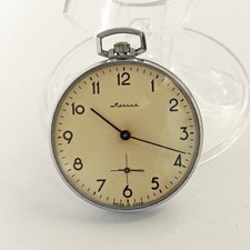 Vintage Molnija Pocket Watch 18 Jewels Cal. 3602 USSR Soviet Mechanical Working