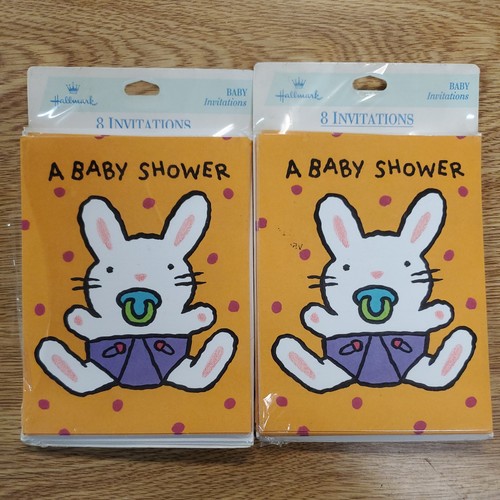 Hallmark Cards Baby Shower Invitations 2 Packs 16 Total - Picture 1 of 2