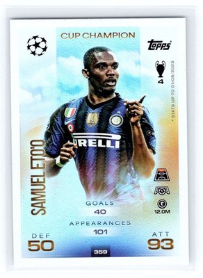 TOPPS UCC Match Attax 2025/26 359 Samuel Eto'o FC Internazionale  Cup Champions
