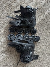 LIKU Black Professional Inline Skates Unisex SIZE Wheels are 80 mm Size Men 7