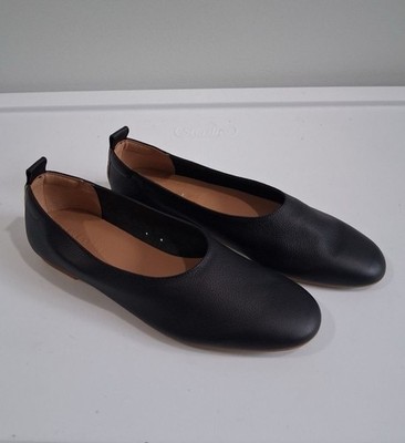 Everlane Shoes The Day Glove Ballet Flats Leather Slip On Tan Black 7.5 Italy