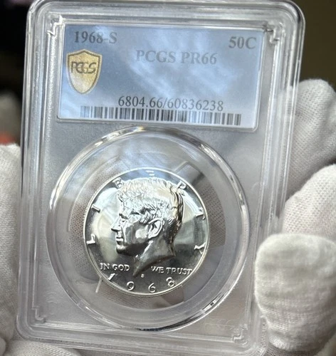 1968-S Kennedy 40% Silver Proof Half Dollar PCGS PR66 50c US Coin