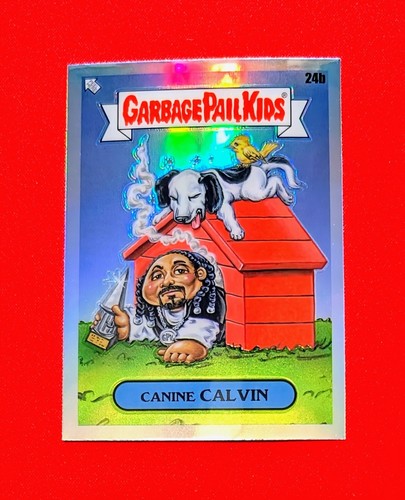 🔥Garbage Pail Kids Chrome 7 Dogg House Doug/Canine Calvin Set 24a & 24b Snoop - Picture 4 of 4