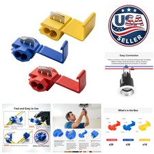 60PCS Solderless Quick Splice Wire Connectors - Secure  Efficient Connections
