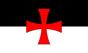 Knights Templar Flag Self Adhesive Sticker