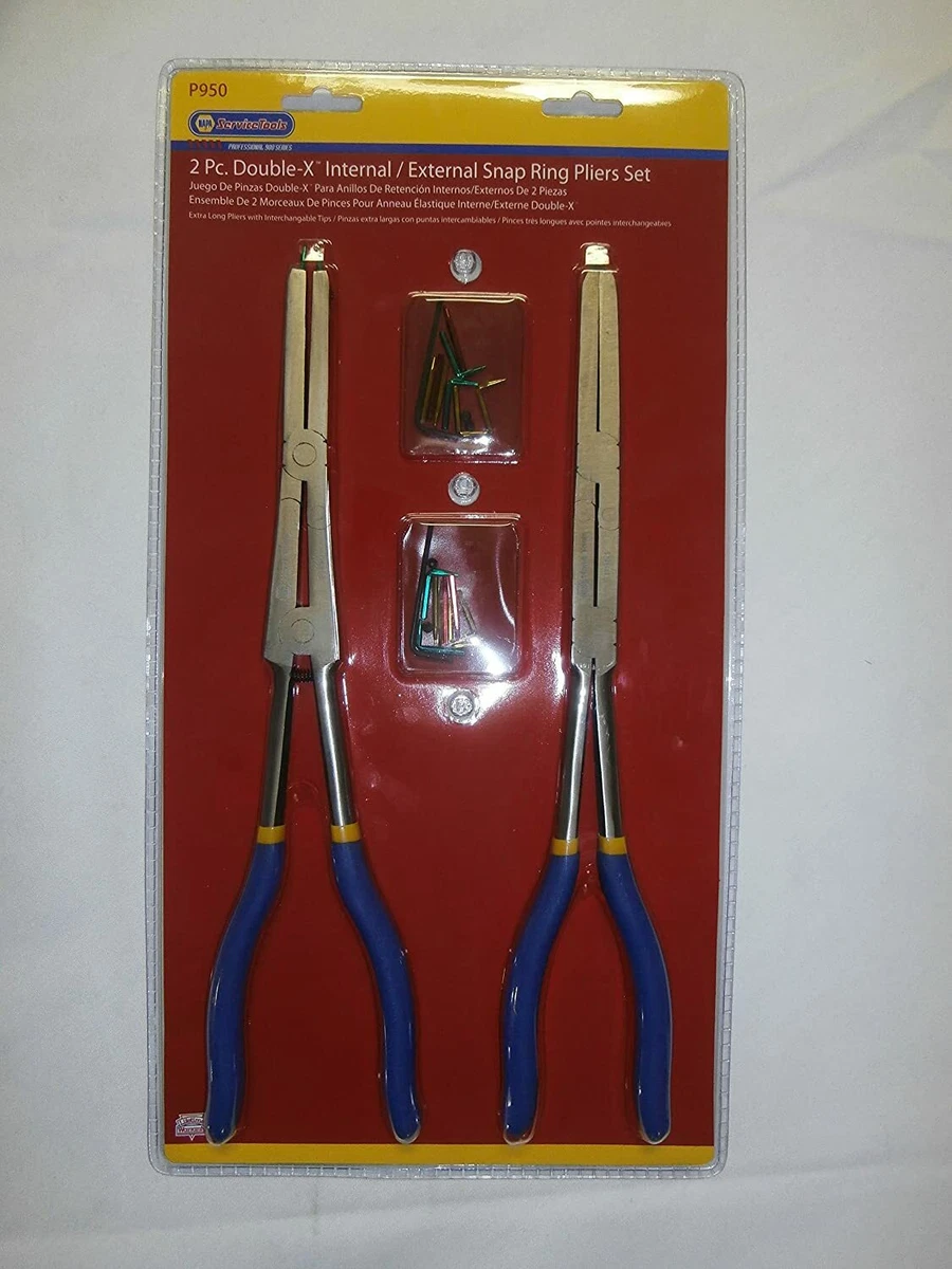 NAPA 2 pc. Double X Internal External Snap Ring Pliers Set 82110