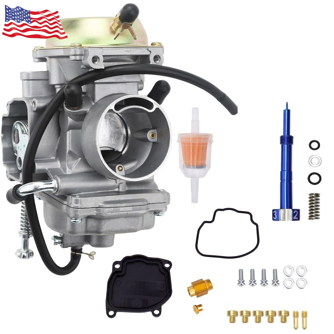 Carburetor & Mixture Screw for Polaris Ranger 500 2X4 4X4 6X6 1999