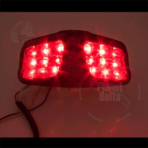 Smoke Integrated LED Tail Light 35710-37H30 Suzuki GSXR 600 Back Stop Brake - Bild 5 von 5
