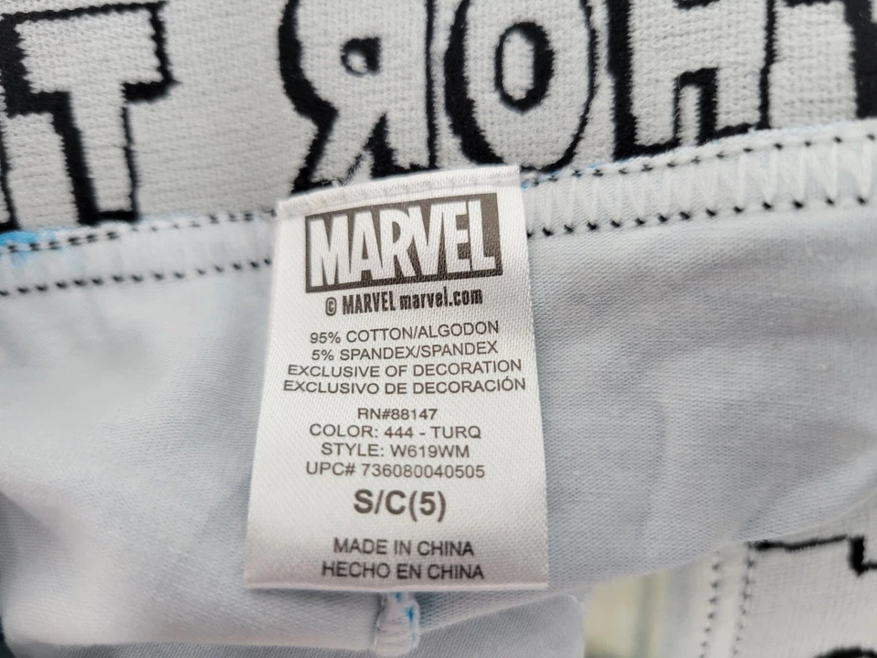 NEW Marvel Thor Thong Panty Underwear Size SMALL 5 S/C Super Hero Avenger UNUSED - Image 4 of 4
