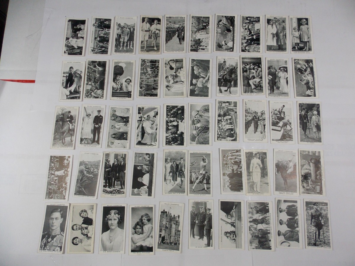 our king and queen cigarette cards Wills Cigarette Cards Our King & Queen 1937 Complete Set 50