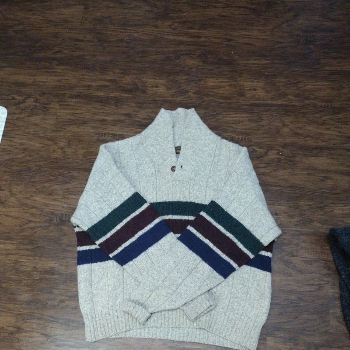 トップス Eddie Bauer Wool Sweater MADE IN USA vintage eddie bauer wool sweater Made In Usa, multi color stripes