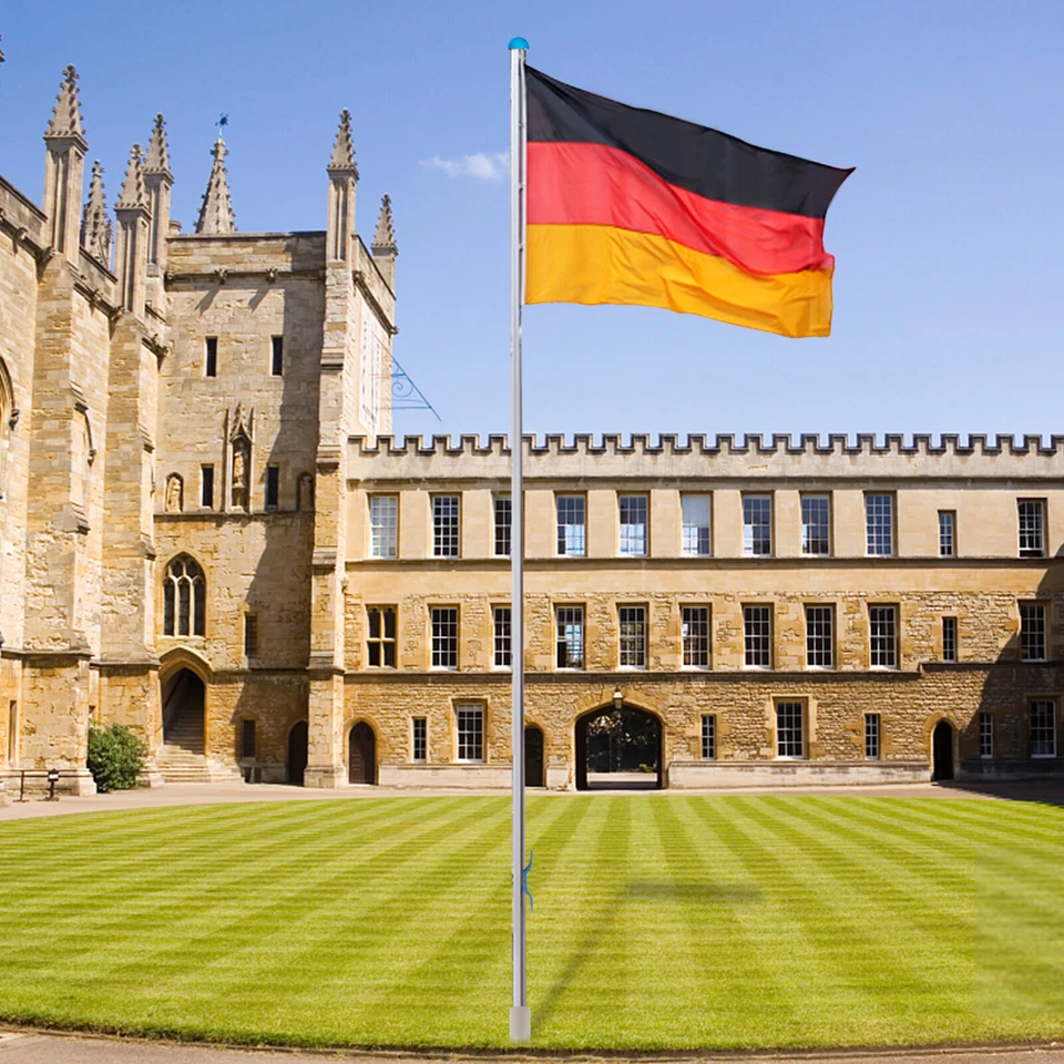 Fahnenmast Alu Teleskop 6,5m Fahnenstange inkl Deutschlandfahne Flaggenmast Mast - Bild 4 von 4