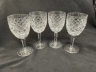Waterford Crystal Comeragh 7" Wine Glasses Goblets Set of 4 MINT - vintage