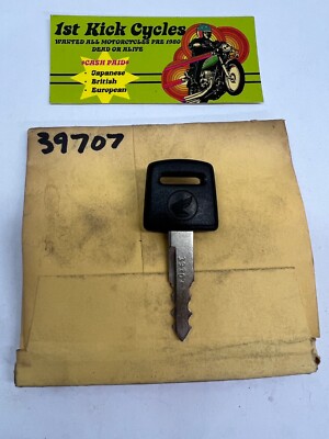 Vintage TEC Honda Factory Pre Cut Motorcycle Key # 39707 OEM