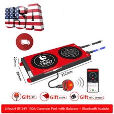 Daly Smart BMS Lifepo4 8S 24V 150A Common Port with Balance Bluetooth Module