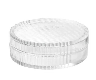 SAMMANHANG runde Glasbox mit Deckel für Display Aufbewahrung Ø 18 cm IKEA 204.179.79