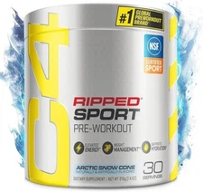 NEW C4 Ripped Super Sport Pre Workout Powder Arctic Snow Cone BEST BY: 01/26