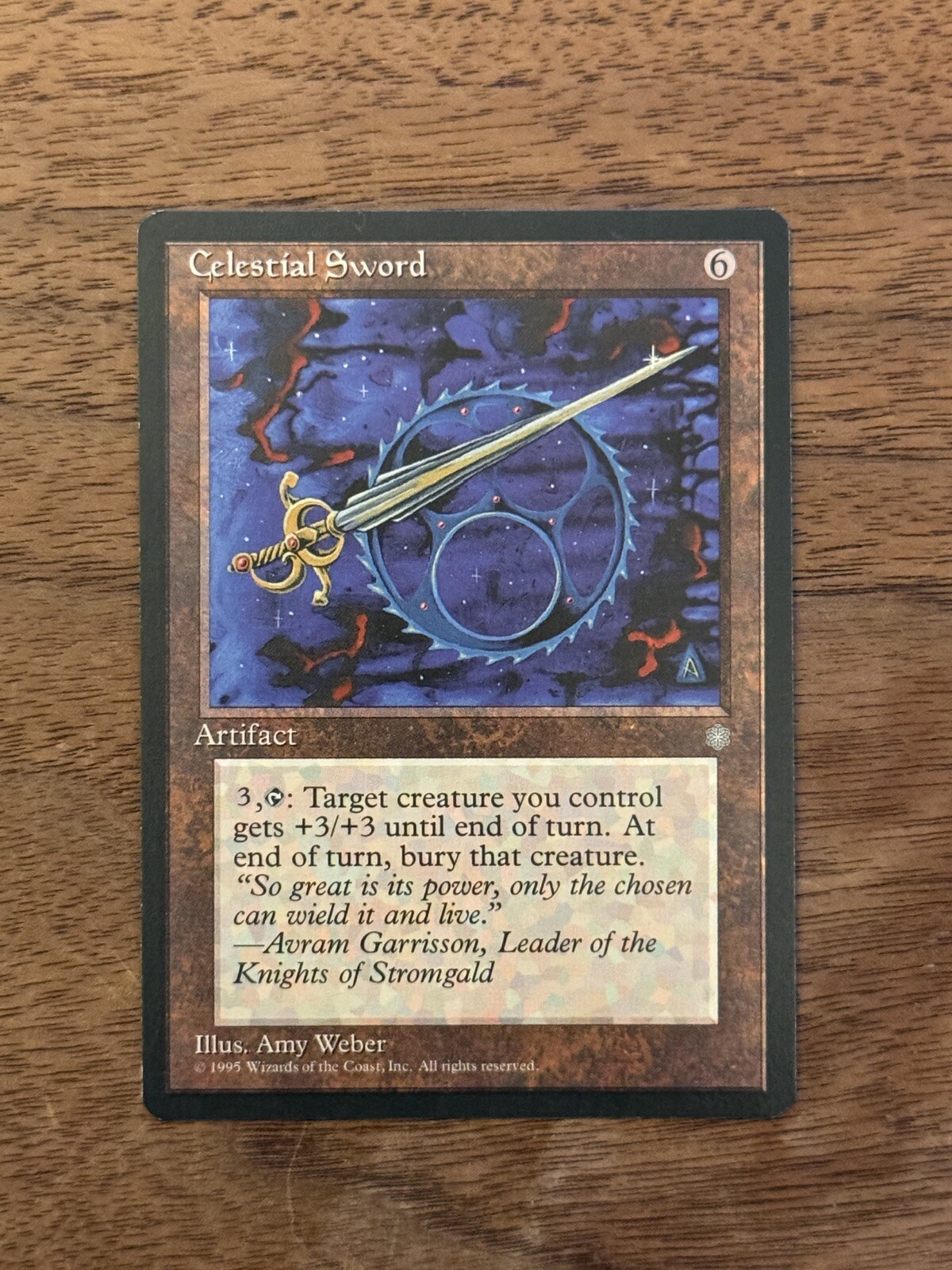 Celestial Sword NM+ NEVER PLAYED MTG Ice Age Magic 1995 VINTAGE FAST SHIPPING