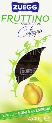 FRUTTINI ZUEGG FRUTTINO MELA COTOGNA SNACK MERENDINE SENZA GLUTINE SUCCO FRUTTA