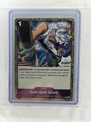 Gum-Gum Giant OP09-078 Foil Rare - One Piece: Emperors in the New
