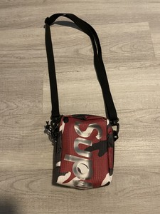 supreme neck pouch red
